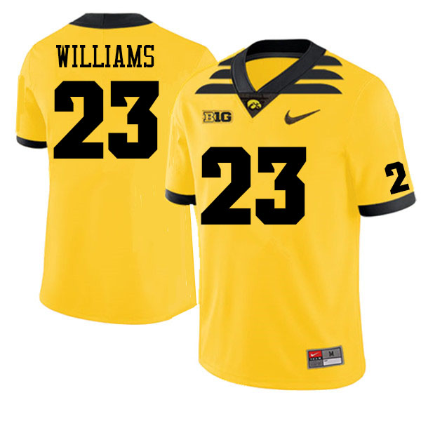 Men #23 Xavior Williams Iowa Hawkeyes College Football Jerseys Sale-Gold